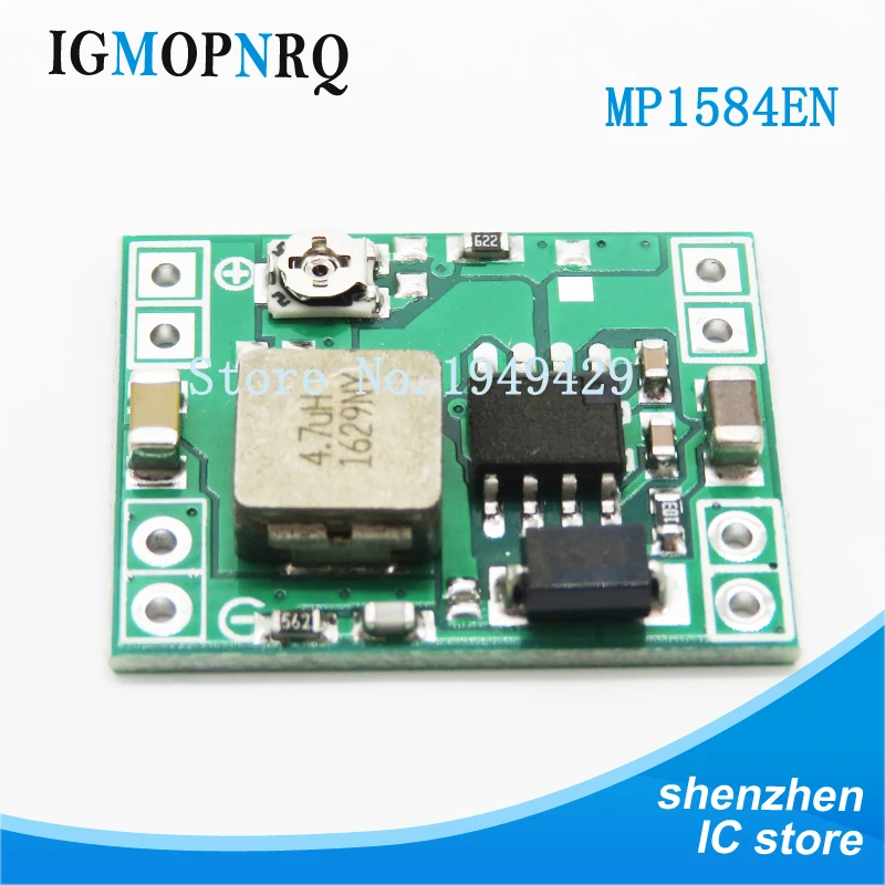 

10PCS MP1584EN Ultra-small Size DC-DC Step-down Power Supply Module 3A Adjustable Step-down Module Super LM2596 4.5V-2.8V
