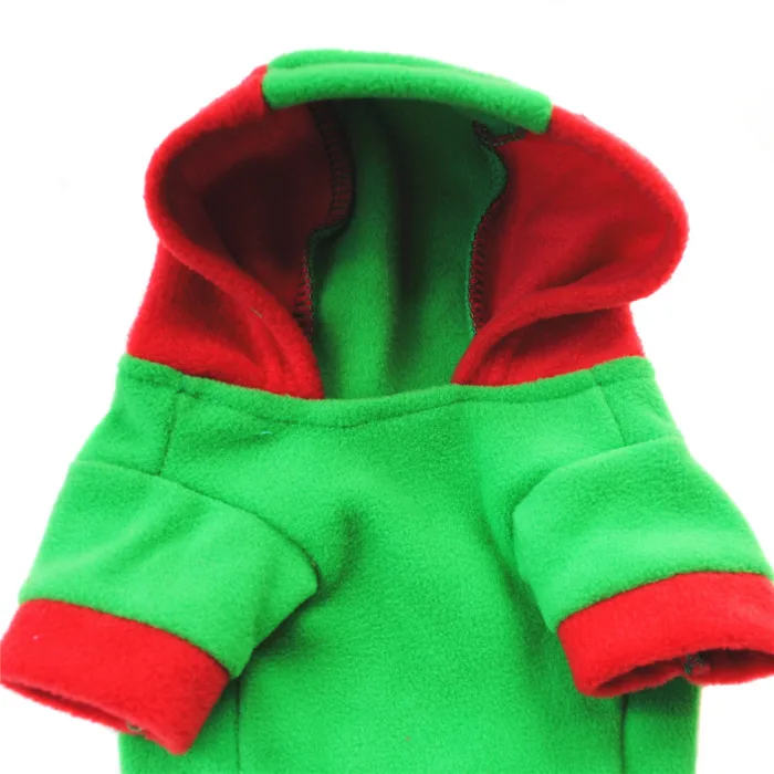 Newly Pet Dog Clothes Hoodie Christmas Style Hooded Costume Thicken Warm For Winter