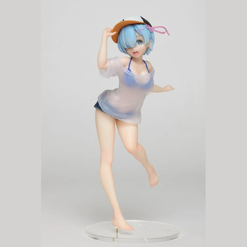 23 см японское аниме Re:Life In A Different World от Zero Rem футболка полосатая фигурка из
