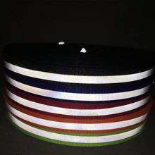 1 см х 50 м светоотражающая ткань Ночная Предупреждение льная лента для безопасности одежды швейная светоотражающая ткань флуоресцентная Светоотражающая тесьма