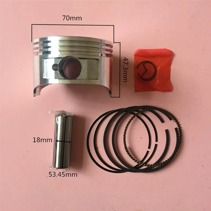 AE-Parts Piston Kit For Honda GX200 6.5HP Engine – Includes Rings, Pin & Clips