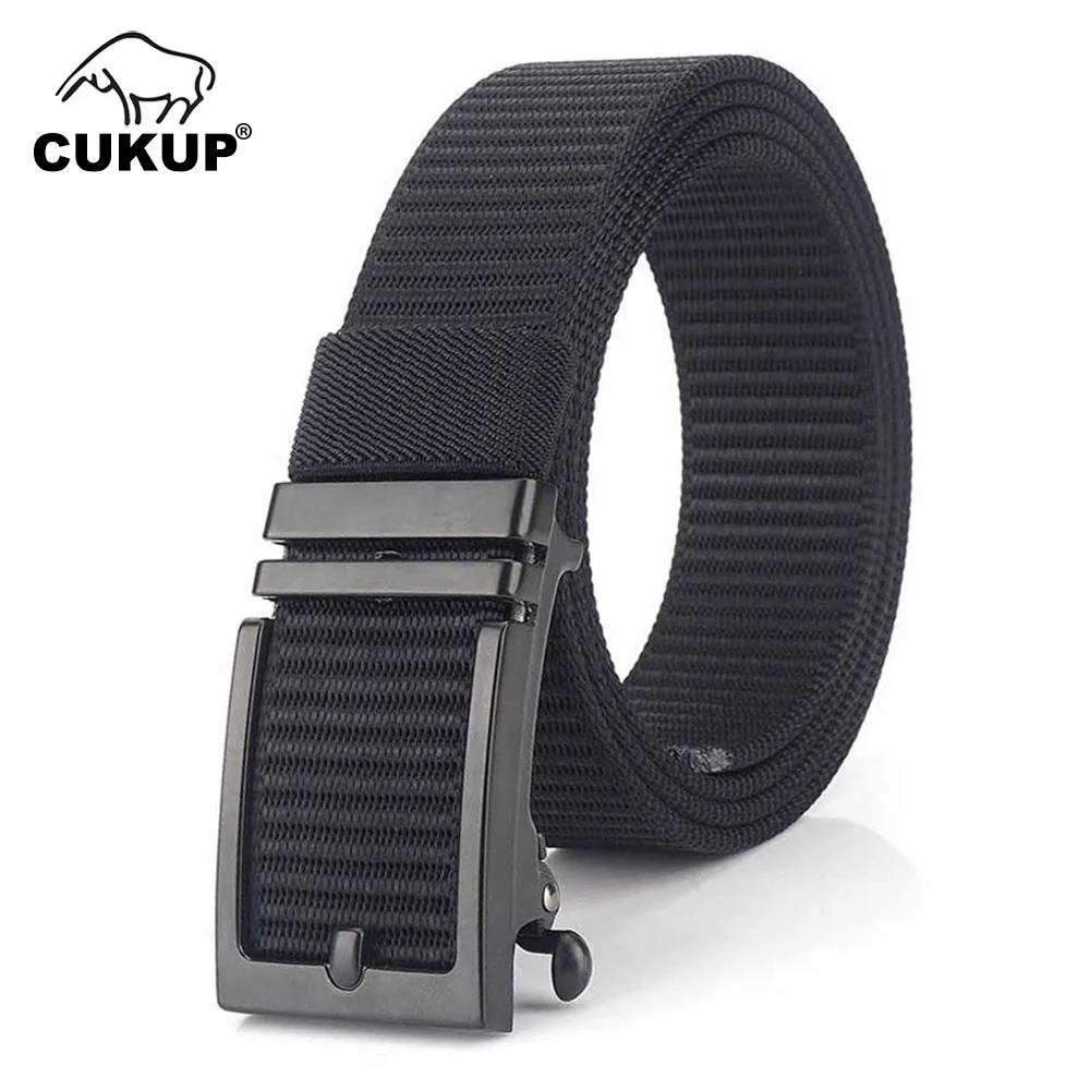 CUKUP-기하학적 블랙 부드러운 버클 금속 남성 고품질 나일론 벨트 청바지 액세서리, 2020 cm 너비 CBCK180, 3.4 신상