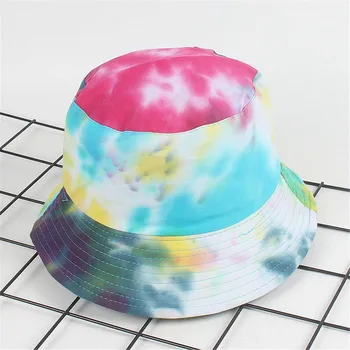 

Cotton Adults Bucket Hat Cap Fishing Fisherman Beach Festival Sun Tie Dye