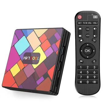 

HK1 COOL Set Top Box RK3318 Quad-Core 64 Bit 4GB RAM 64GB ROM 2.4G/5G WiFi 4K H.265 VP9 Decoding Android 9.0 TV Box Smart TV Box