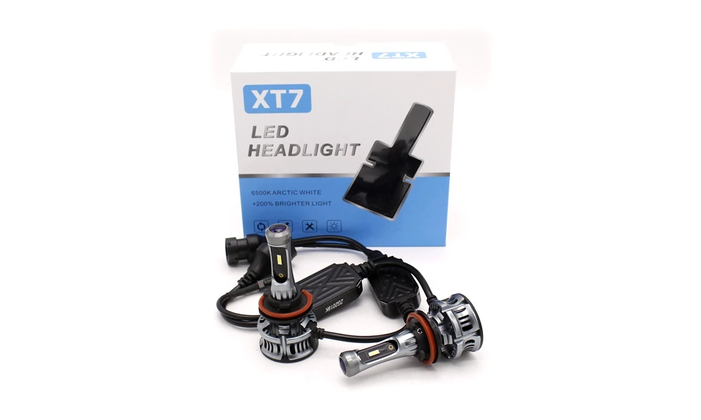 Tak Wai Lee 2X лампа для автомобильных фар Стайлинг XT7 60 Вт 6500 к H4 H7 H11 Светодиодный Hi/Lo луч передняя противотуманная фара источник с Devil's Eye дневной свет