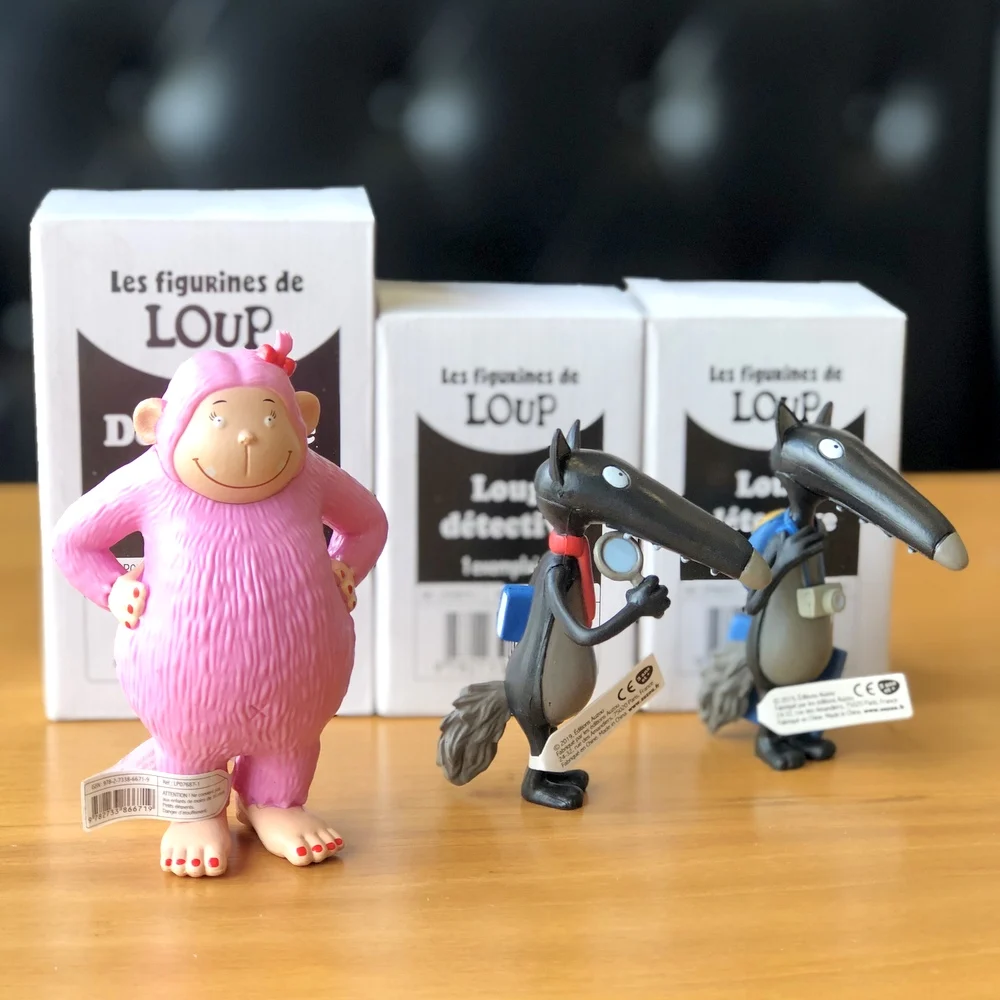 Hot Original Les Avogires De Loup Edizioni Cif Auzou Peluche Wolf Animali Libro Per Bambini Figura Giocattolo Collezione In Pvc Modello