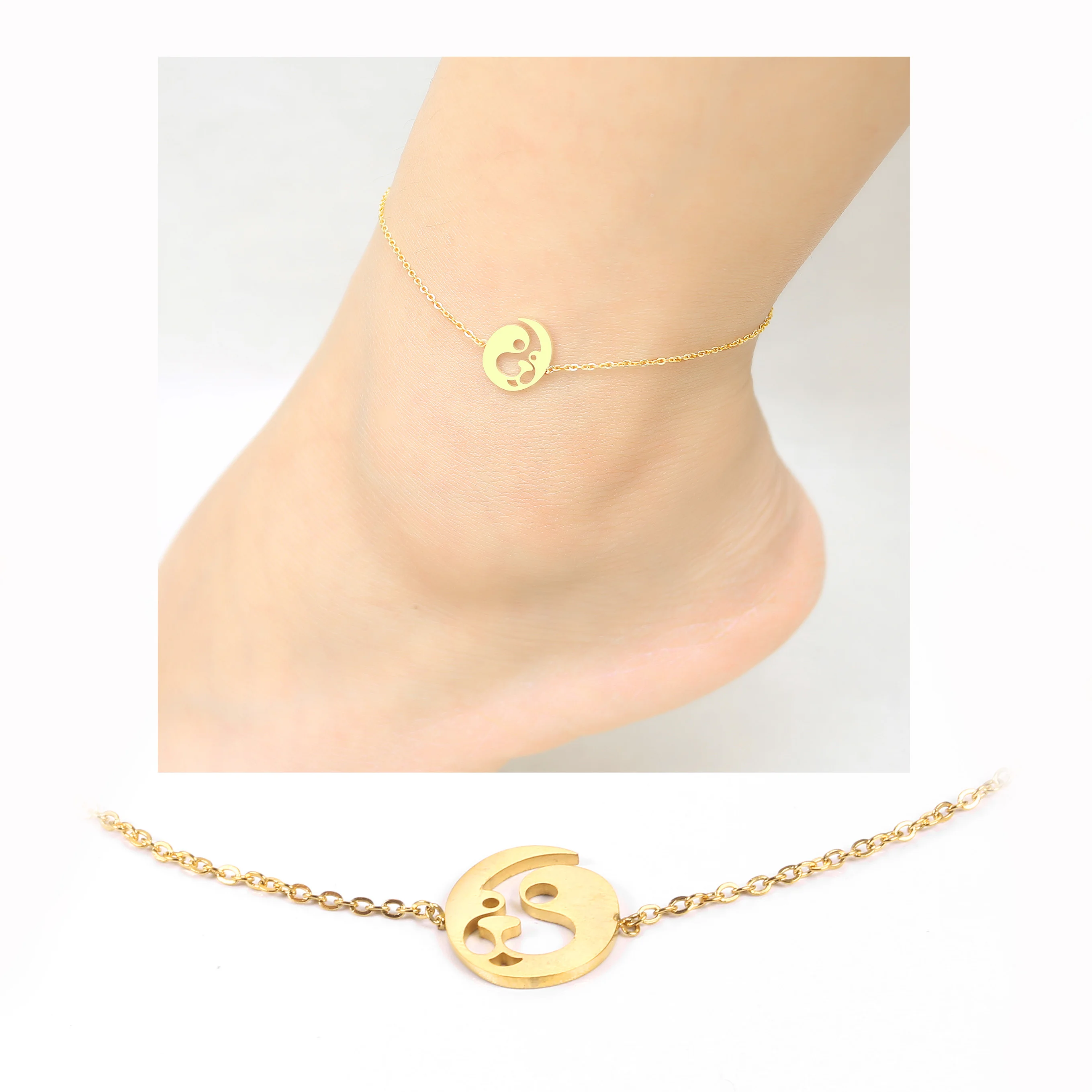 Nueva tobillera de estilo coreano de acero inoxidable con diseño de unicornio, tobillera para verano, joyería para mejor amiga, regalo|Tobilleras| - AliExpress