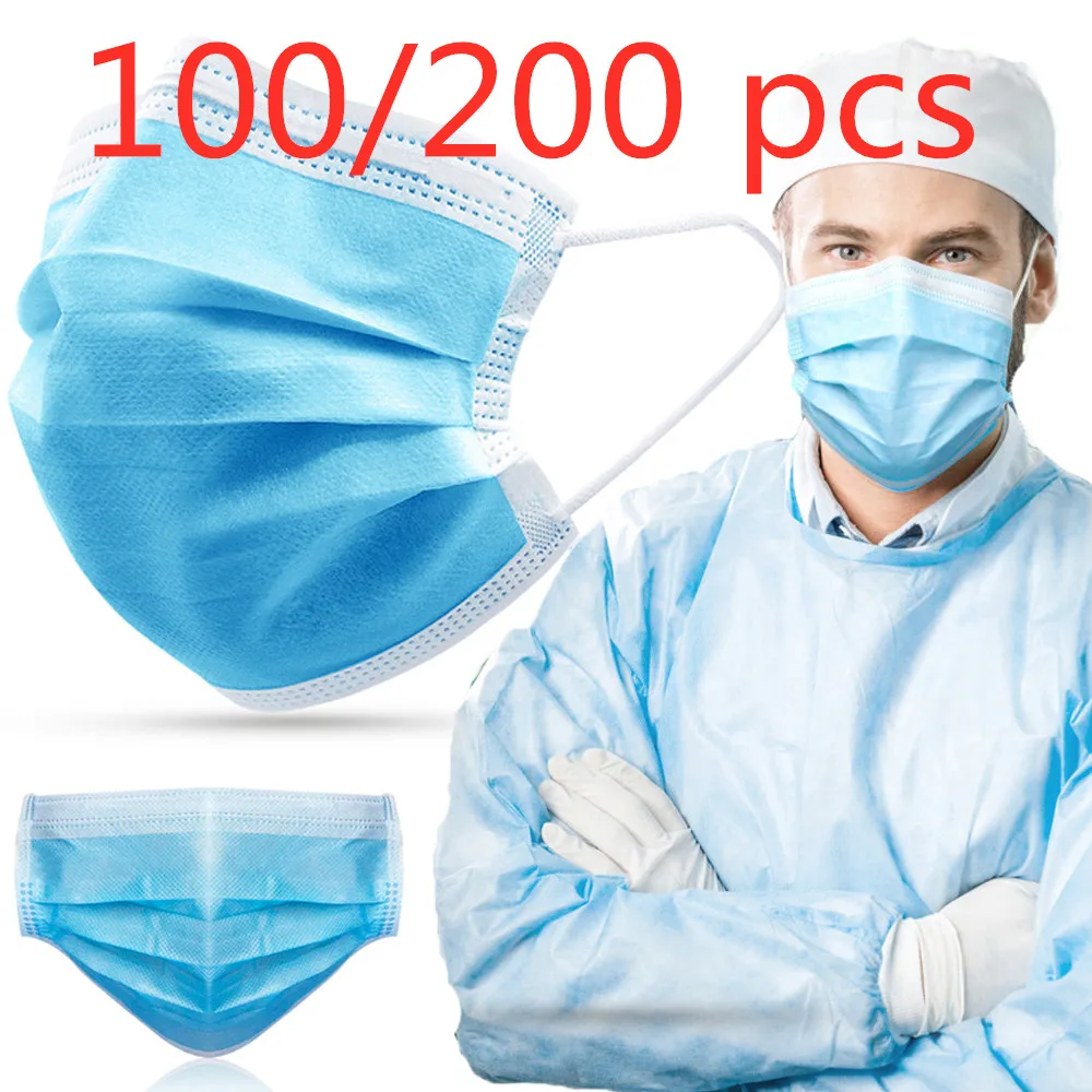 

Fast express Non Woven Disposable Face Respirator Mask 3 Layer Earloop Activated Carbon Anti-Dust proof Mouth Mask