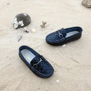 

Boys Girls Shoes Fashion Soft Kids Loafers Children Flats Casual Boat Shoes Children's Wedding Moccasins Leather Shoes autumn