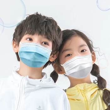 

In Stock 50/100pcs Children's Mask Anti-bacterial Dustproof Disposable Face Mouth Masks for Kid Health Elastic