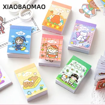 

50 sheets Cute Candy Series Journal Decorative Stickers Scrapbooking Stick Label Diary Stationery Album animal cat Stickers
