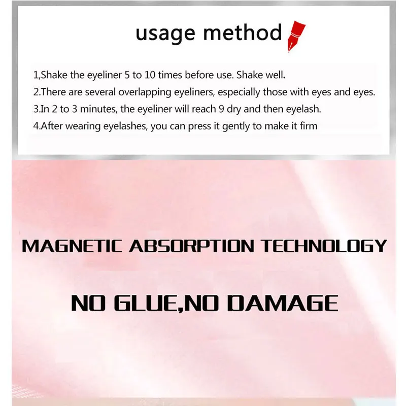 Magnetic False Eyelashes & Magnetic Liquid Eyeliner Set 2 Magnets Natural Fake Eyelashes Extension Waterproof Lasting Makeup Kit Magnetic False Eyelashes & Magnetic Liquid Eyeliner Set 2 Magnets Natural Fake Eyelashes Extension Waterproof Lasting Makeup Kit