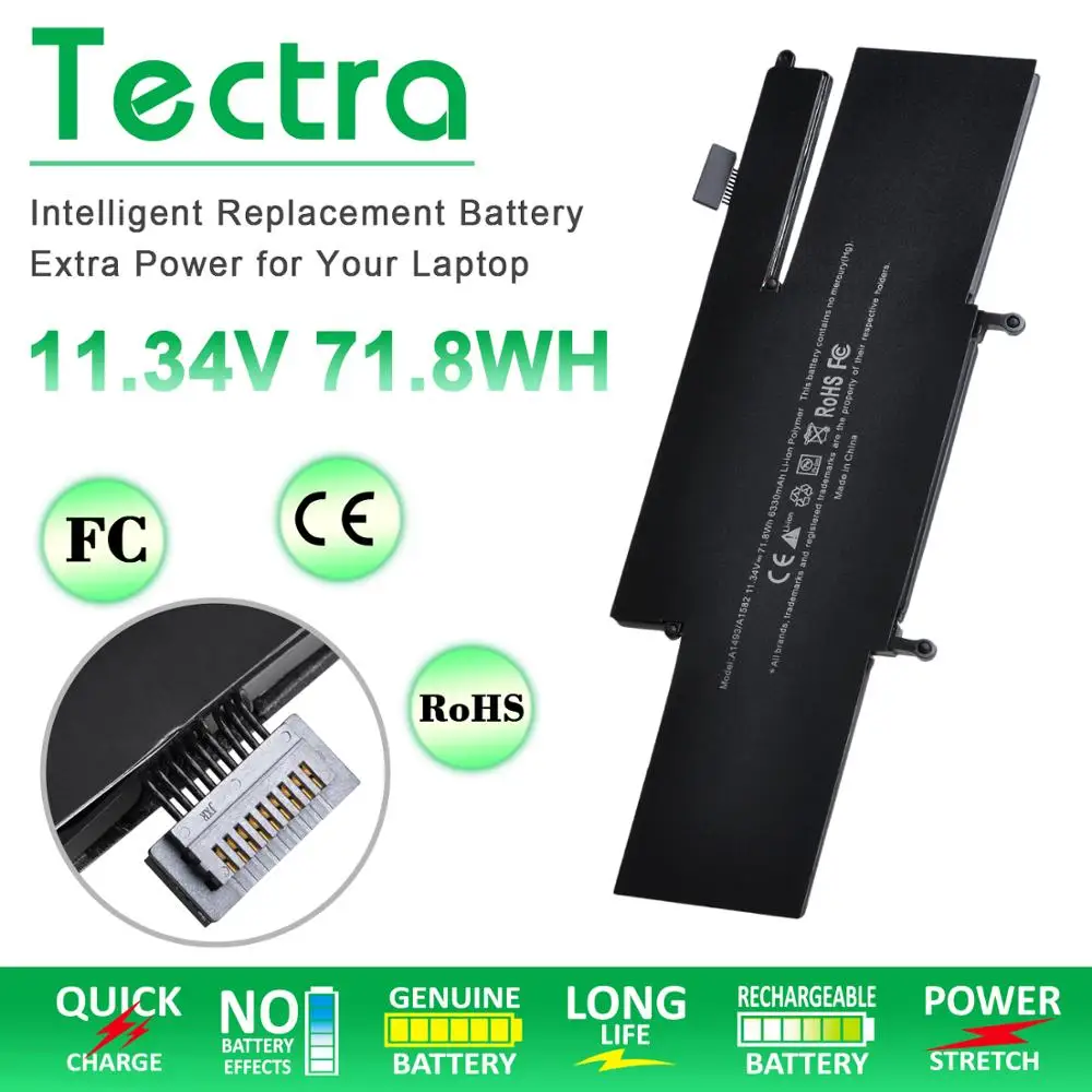 Tectra A1493 /A1582 Аккумулятор для ноутбука 11 34 v Apple Macbook Pro Retina13 INCH A1502 (2013 2014 год)
