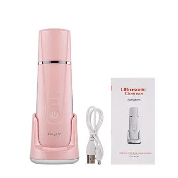 

Rechargeable Ems Ultrasonic Face Skin Scrubber Facial Lifting Skin Peeling Vibration Blackhead Removal Exfoliating Pore Cleaner