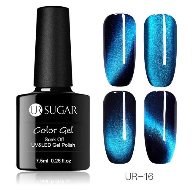 Wide 16 Ur Sugar 9D Galaxy Гель-лак для ногтей с эффектом «кошачий глаз» Хамелеон для использования с магнитом замочить от УФ светодиодный гель лак для ногтей Полупостоянный Маникюр гель лак DIY - Цвет: Wide 16