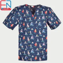 Новинка 1908 бренд hennar мужской медицинский скраб-топ хлопок медицинская форма