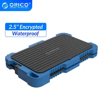 

ORICO 2.5 Encrypted Hard Drive Enclosure SATA to USB 3.0 HDD Case UASP Waterproof Shockproof Dustproof Encrypted HDD Box