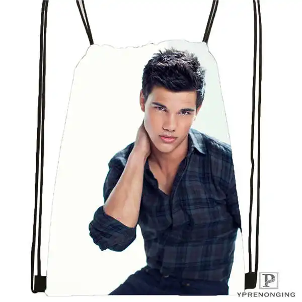 Drawstring Backpack Пользовательские Сумерки-вампиры-@ 01-походная сумка на шнурке милый рюкзак для детей(черная спина) 31x40 см#180611-03-128 - Цвет: Drawstring Backpack