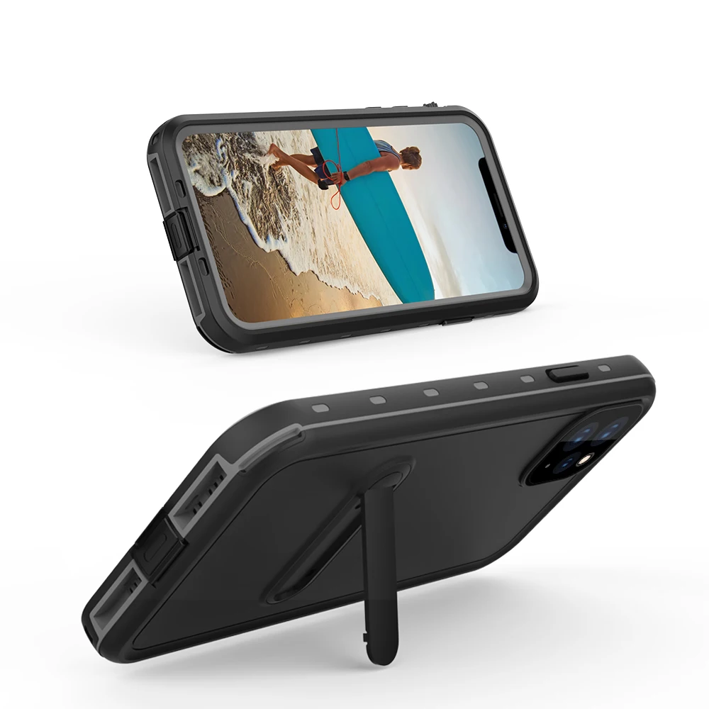 Чехол для Apple iPhone 11 Pro Max,, в горошек, с изображением Красного перца, IP68, водонепроницаемый, для дайвинга, под водой, PC+ TPU, защитный чехол