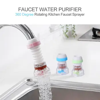 

Household Kitchen Water Clean Purifier 360 Degree Rotatable Mini Faucet Tap Filter Tap Rust Remover Kitchen Sink Supply