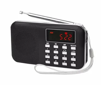 

Digital Radio Speakers Portable Mini FM Radio Speaker Music Player Telescopic Antenna Handsfree Pockets Receiver Outdoor Speaker