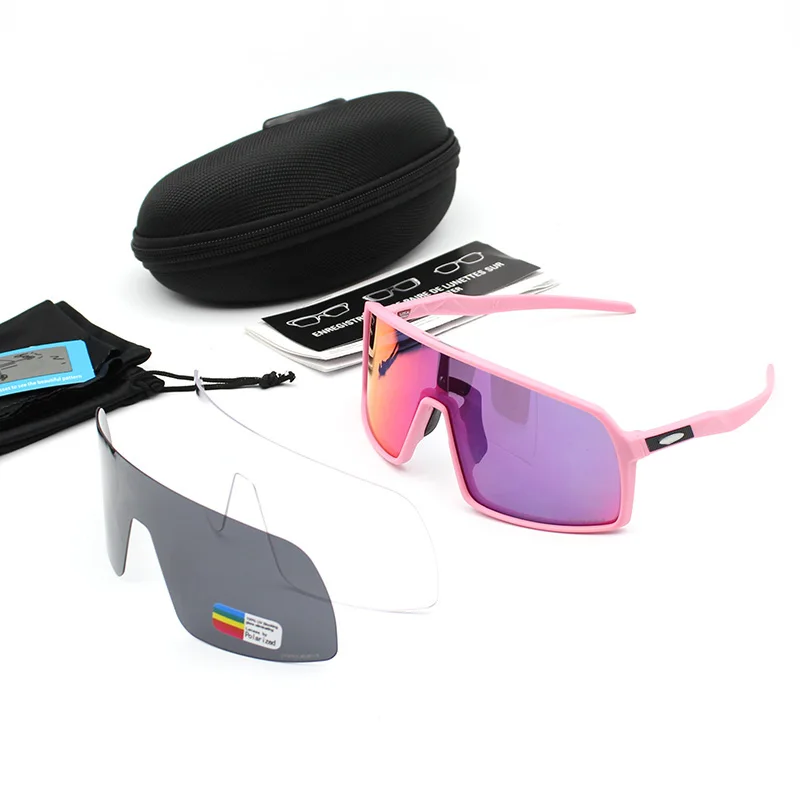 Спортивные солнцезащитные очки для велоезды UV400 для мужчин и женщин дорожный велосипед очки поляризованные очки MTB открытый езда очки для бега велосипедные очки - Цвет: 3 lens color 4