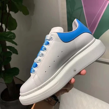 

vallu small white shoes 2020 spring new increase in net red with the same paragraph sponge cake thick bottom wild leather casual