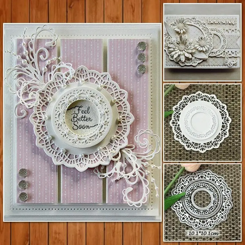 L-Sunday Crafts Die Cuts Lace Border Metal Cutting Dies Stencils ScrapbookIing Paper Card Making Craft Deocr DIY | Дом и сад