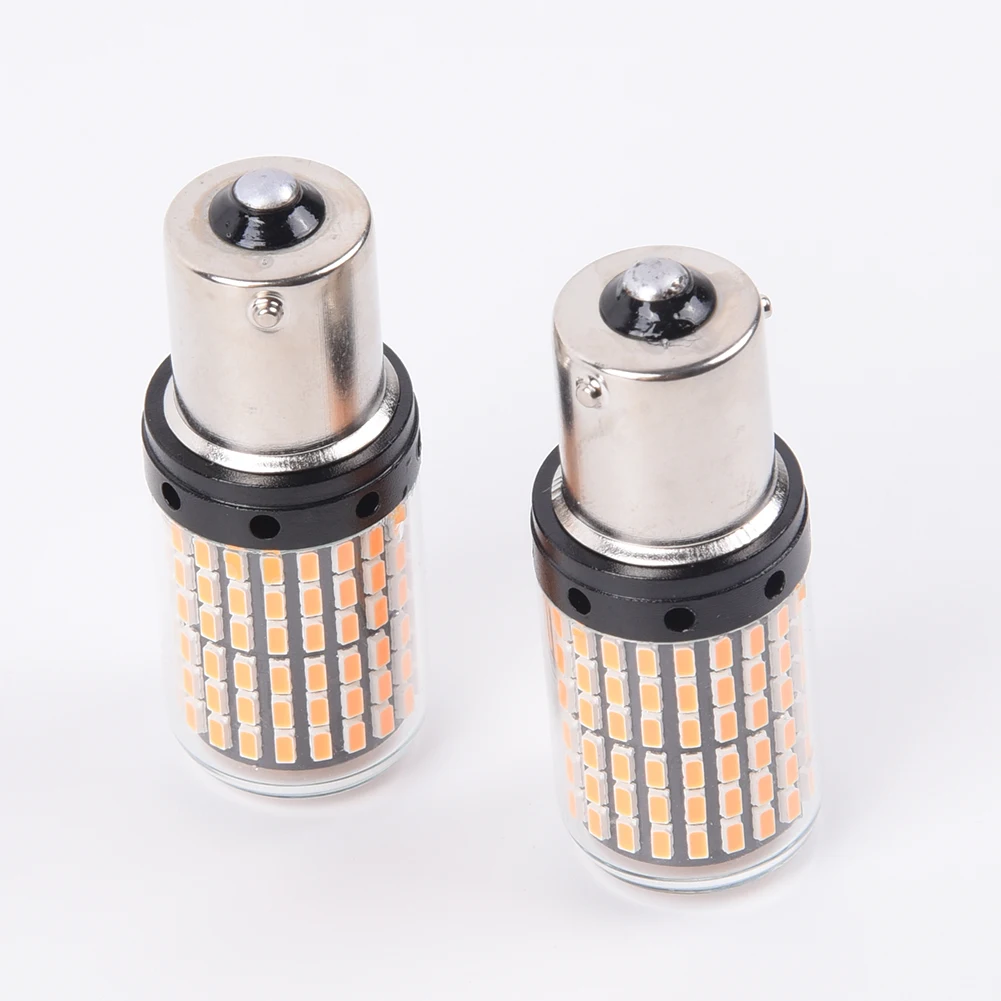 12V 1156 144SMD BAU15S PY21W Автомобильный светодиодный указатели поворота Canbus лампы части