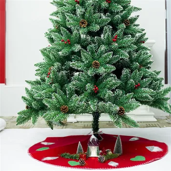 

2020 New Christmas Tree SkirtS 100cm Fashion Non-woven Christmas Tree Decoration Floor Mat For Home Bars Shopping Malls Festive