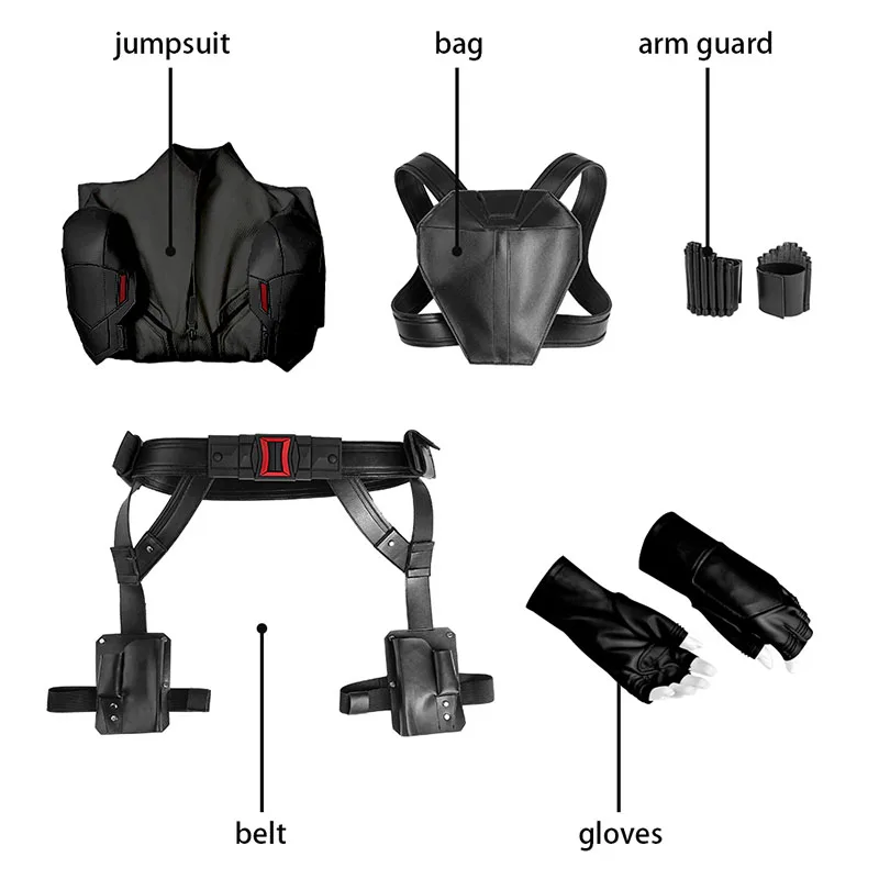 Костюм Наташи ромаофф для косплея из фильма «черная вдова», кожаный комбинезон, черный женский костюм на Хэллоуин, карнавальный наряд на заказ