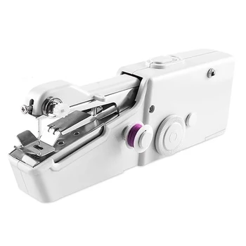 

Handheld Sewing Machine Portable Needlework Electric Sewing Set Household Handy Stitch Clothes Quick Stitch Use