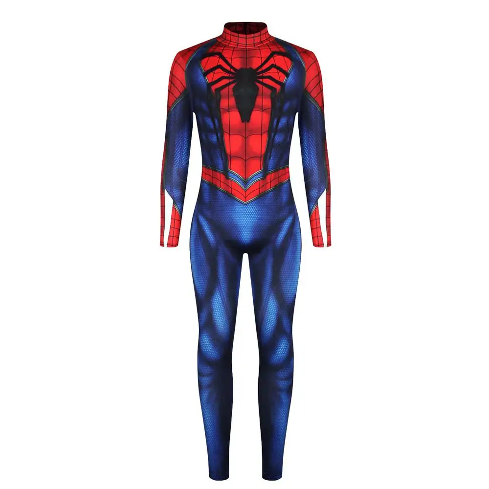Человек-паук Zentai костюм комбинезон из лайкры спандекс косплей костюм на Хэллоуин Рождество Мужская одежда - Цвет: 009
