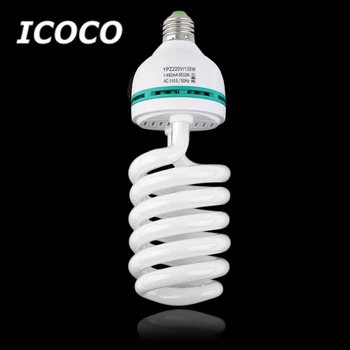 

ICOCO E27 220V 5500K 135W Photographic Lampada Led Bulb Photo Studio Video Leds Light Daylight Lamp for digital camera