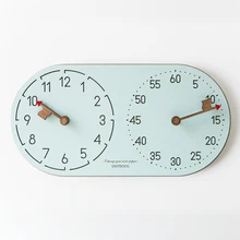 Простые и стильные часы минутные двойные односторонние часы модные художественные настольные декоративные часы