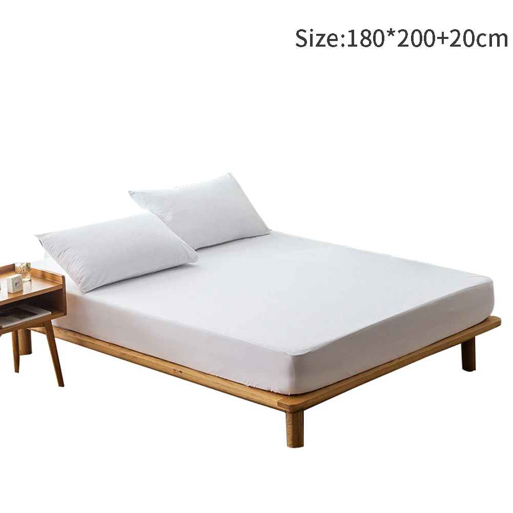 Washable Solid Home Non Slip Bedding Hotel Mildew Resistant Mattress Cover Waterproof Protector Hypoallergenic Elastic Dustproof |