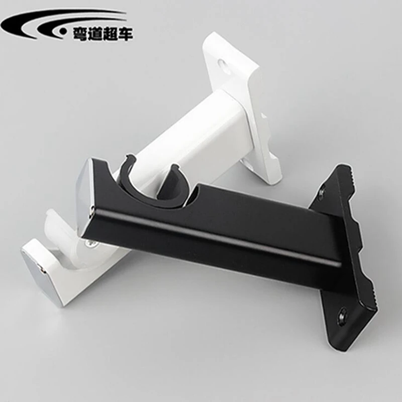 

Rotatable Curtain Pole Brackets For Rods Aluminum Alloy Roman Curtain Track Bracket Holder Metal Durable Base Rod Pole