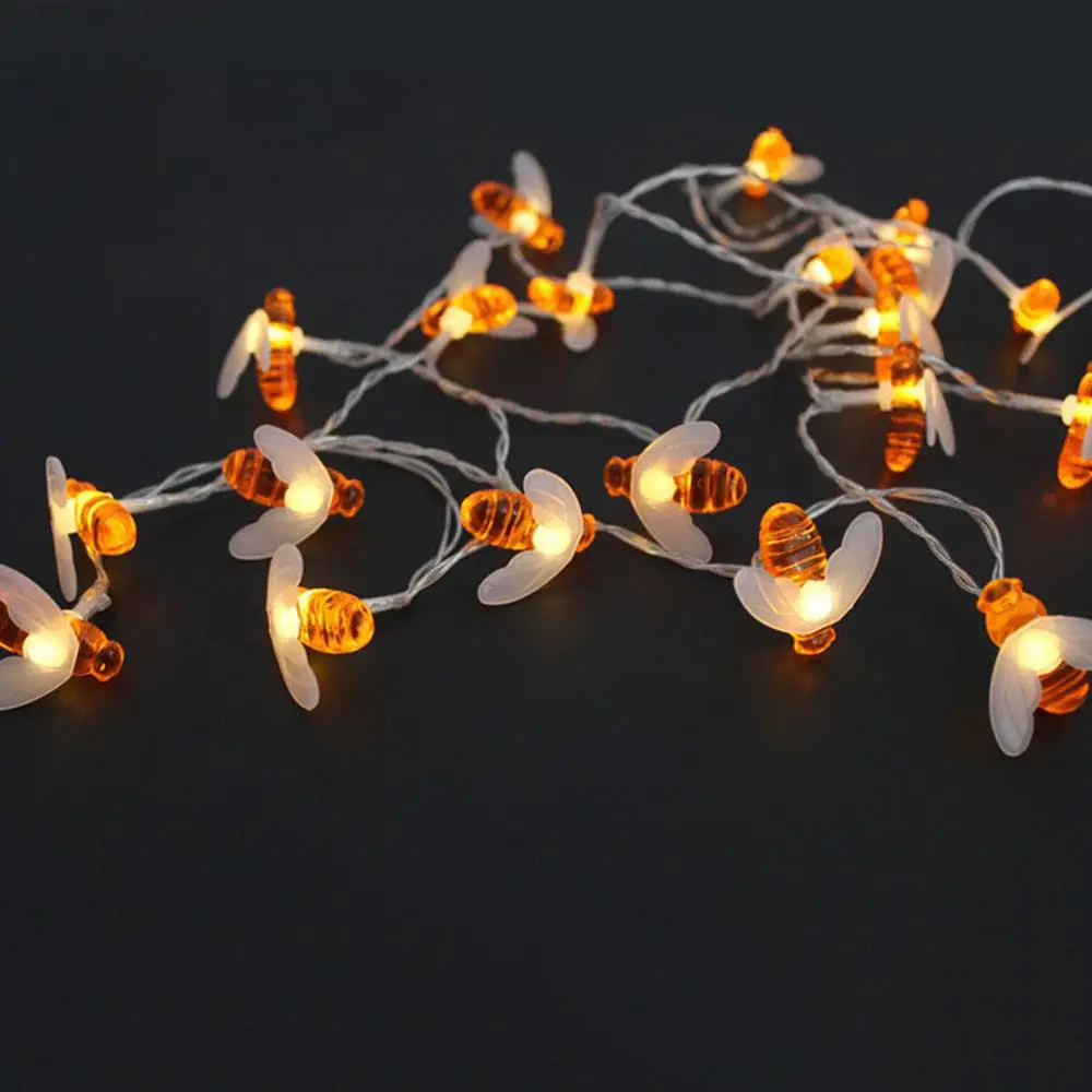 

Light String Fairy Lights Luminous Romantic Beautiful Battery Powered LED Bee Shape Festival Backyard Home Christmas DIY