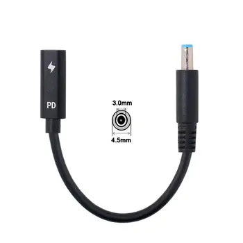 

Zihan DC 4.5*3.0mm Power PD Charge to Type C USB-C Female Input Cable fit for HP Laptop 18-20V