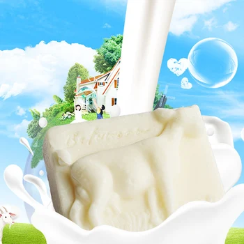 

NEW Goat Milk Handmade Soap Moisturizing Anti-acne Facial Cleaning Bathing Sea Salt Soap