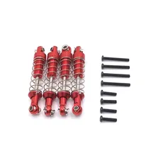 MN modelo D90 D91 D96 MN98 99S WPL RC piezas de repuesto para coche, un juego de 4 amortiguadores de Metal mejorados, tres colores
