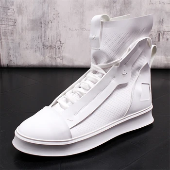 

Mens Casual Shoes Men Leather Shoes Fashion Breathable Men Sneakers Men Boots Fashion High Top Shoes Genuine Leather Men Shoes