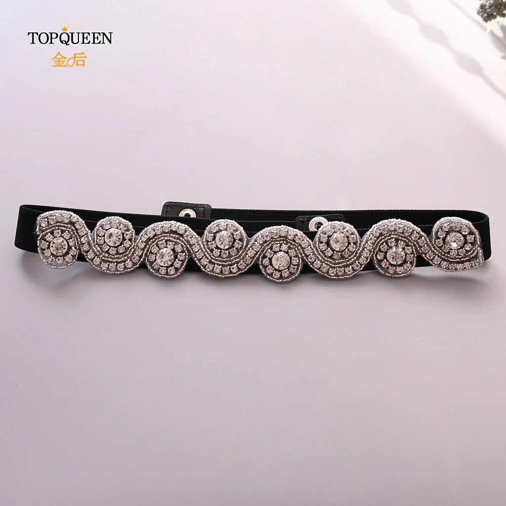 TOPQUEEN S10, женские цветочные пряжки, стразы, эластичный широкий пояс, для свадебной вечеринки, женские модные платья, брюки, ремни для женщин