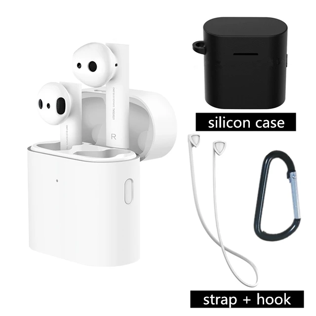 Original Xiaomi Airdots Pro 2 Mi True Wireless Earphone Air 2 TWS Earphone noise canceling LHDC Tap Control Dual MIC - Цвет: Air add caseblack01