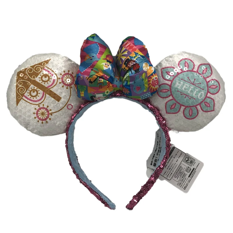 Disney Kawaii для девочек Для женщин банты, повязка на голову, одежда на Рождество с ушами для ухода за волосами аксессуары для детей повязка на голову, повязка на голову для Хэллоуина Вечерние - Цвет: Белый