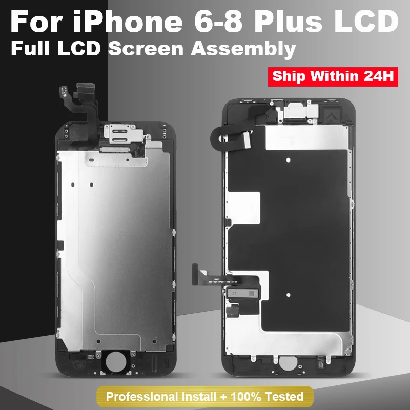 

For iPhone 6 6P 6s 6S Plus LCD Display AAAA++++ Full Assembly LCD Touch Screen Digitizer Replacement No Home Button Drop Ship