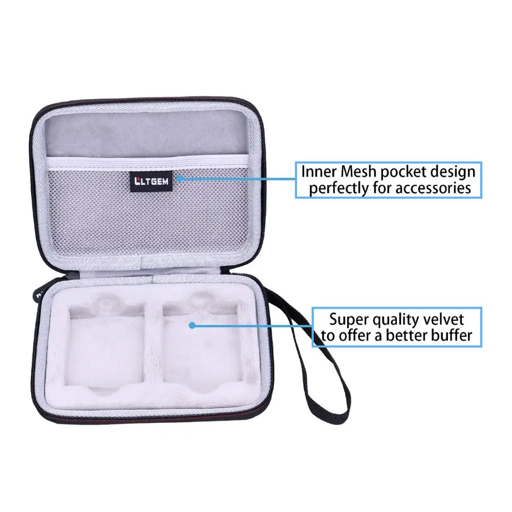 LTGEM Waterproof EVA Hard Case for Samsung T5 T3 Portable 250G 500G 1TB 2TB SSD USB3.1 External Solid State Hard Drives