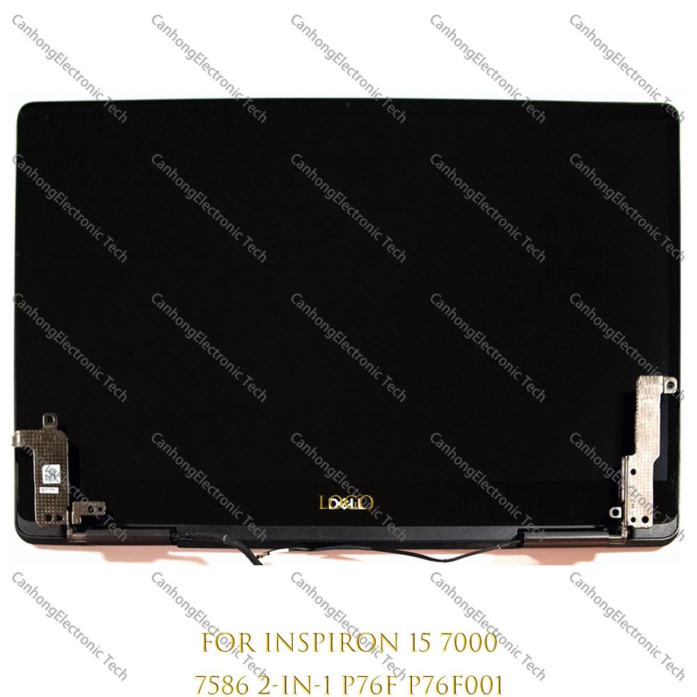 

For Dell Inspiron 15 7000 7586 2-in-1 P76F P76F001 Series 15.6" UHD 4K FHD LCD LED Touch Screen Full Assembly With Hinges