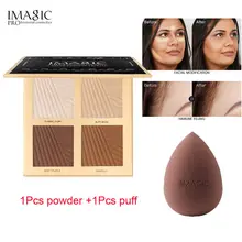 IMAGIC блеск для ремонта теней, корректор для ремонта носа, теневой силуэт, осветляющая пудра со спонжем