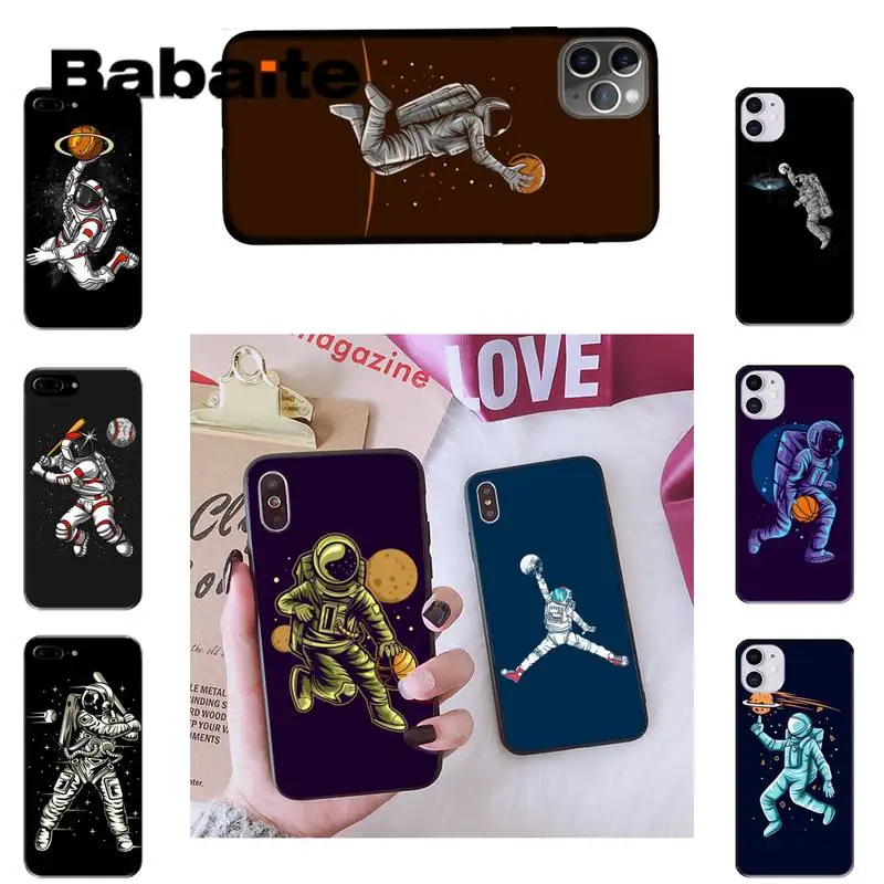 Мягкий чехол для телефона Babaite Space баскетбола iPhone 8 7 6 6S Plus X XS MAX 5 5S SE XR 11 11pro promax 12 12pro
